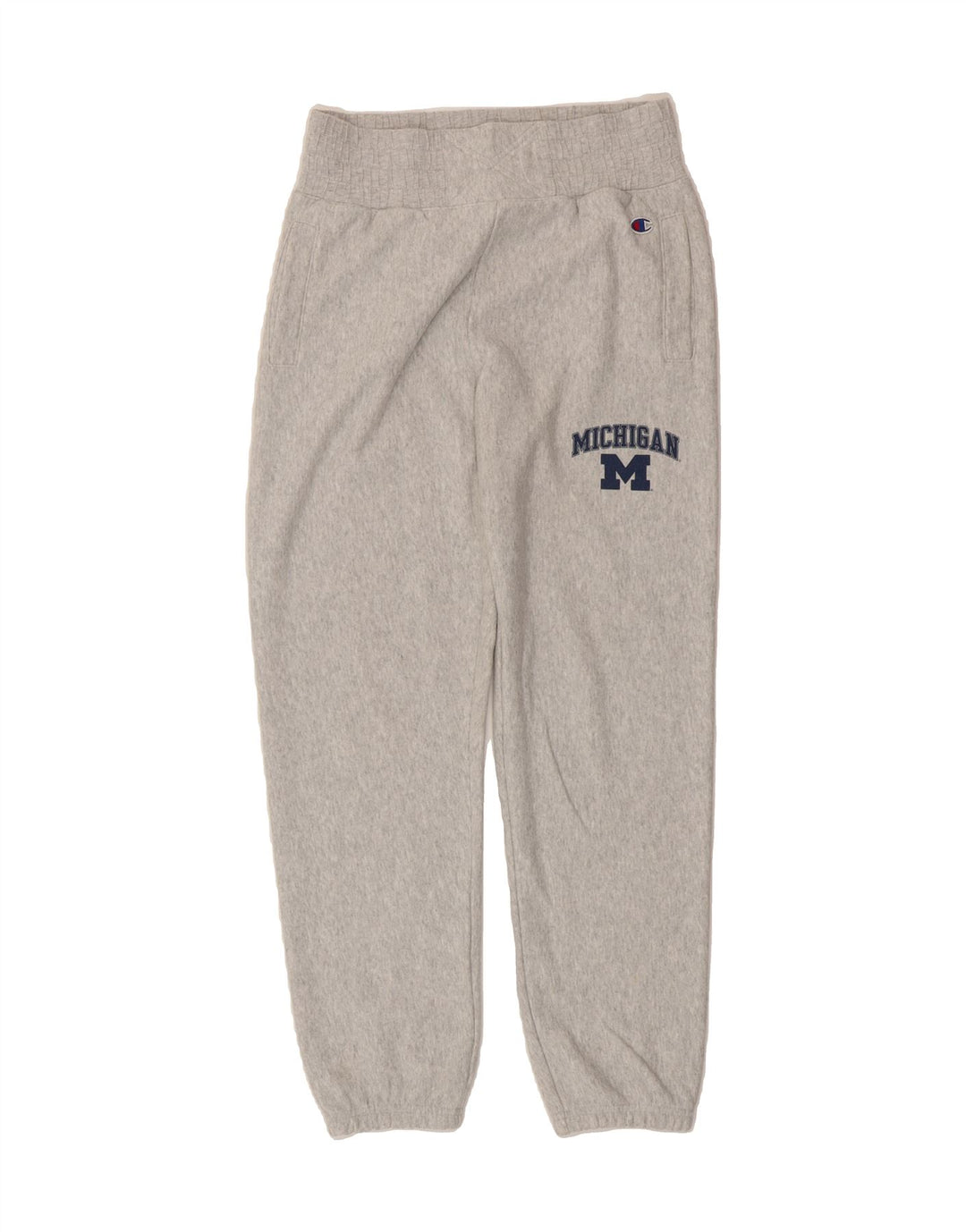CHAMPION Womens Graphic Tracksuit Trousers Joggers UK 12 Medium  Grey Vintage Champion and Second-Hand Champion from Messina Hembry 