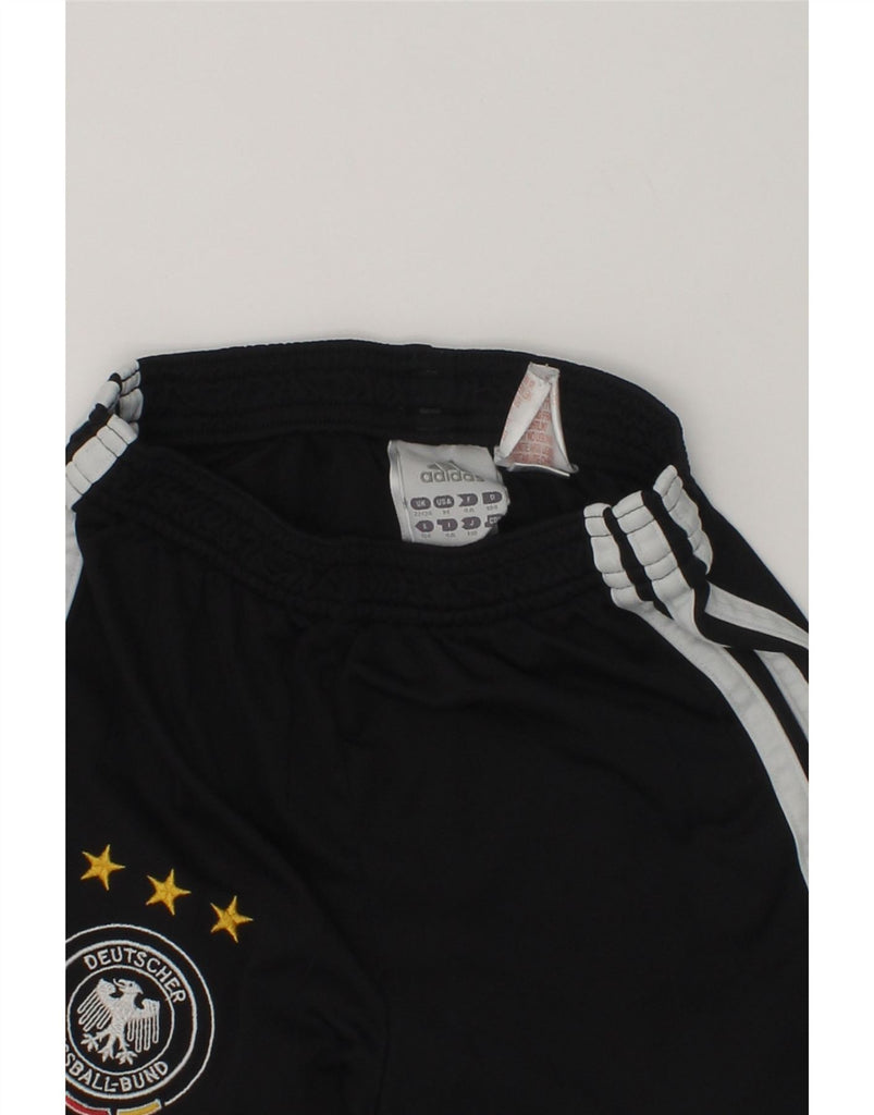 ADIDAS Boys Deutscher Fussball Bund Sport Shorts 3-4 Years Black Polyester | Vintage Adidas | Thrift | Second-Hand Adidas | Used Clothing | Messina Hembry 