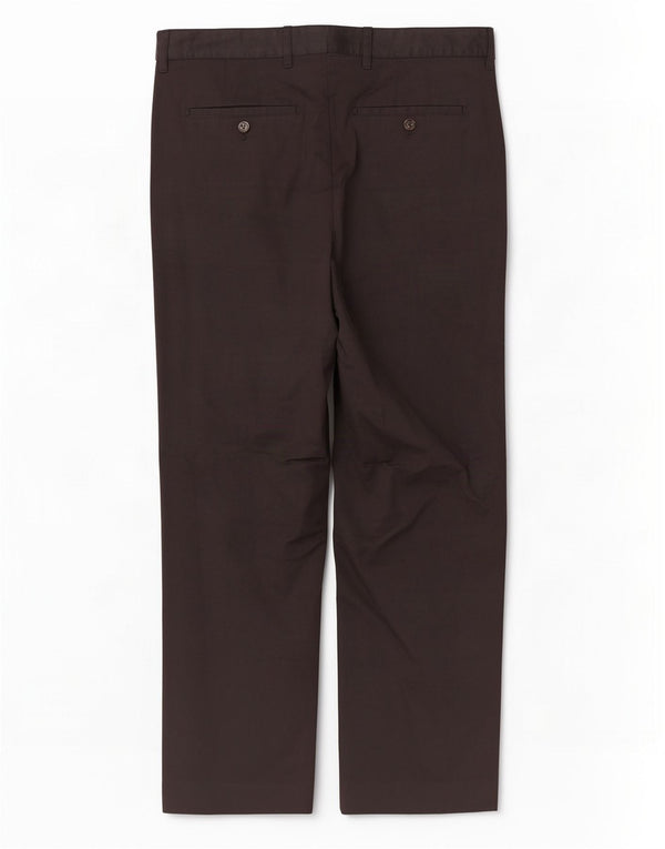 Zara Mens Straight Chino Trousers EU 42 Large W32 L31 Brown
