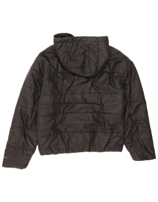 Nike Womens Therma-Fit Hooded Oversized Padded Jacket UK 6 XS Black