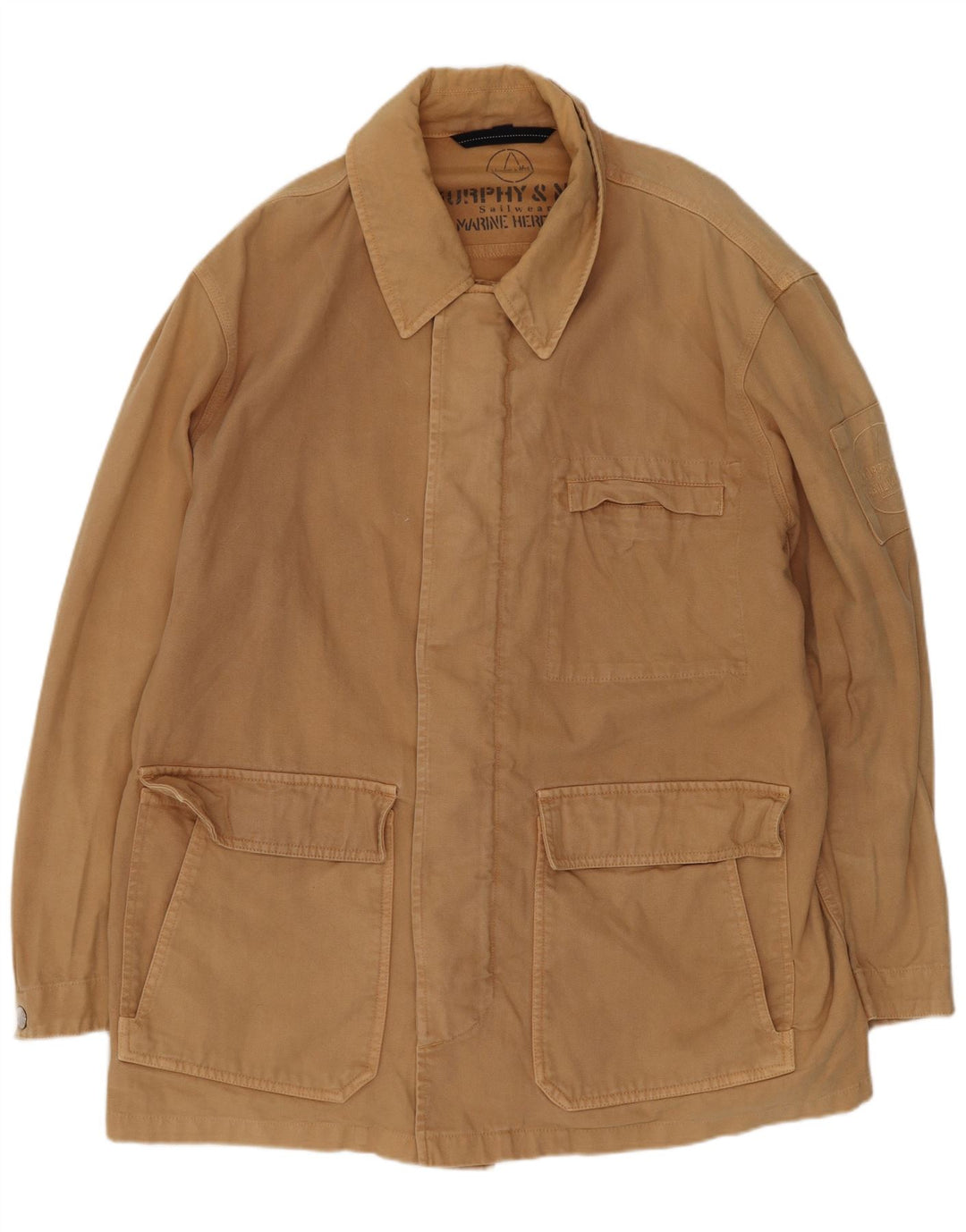 Murphy & Nye Mens Utility Jacket UK 40 Large Brown Cotton