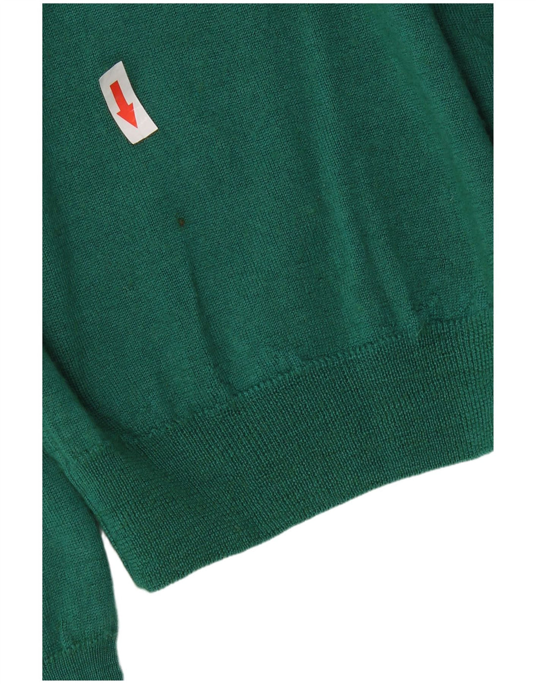 Liu Jo Womens Crew Neck Jumper Sweater UK 12 Medium Green Virgin Wool