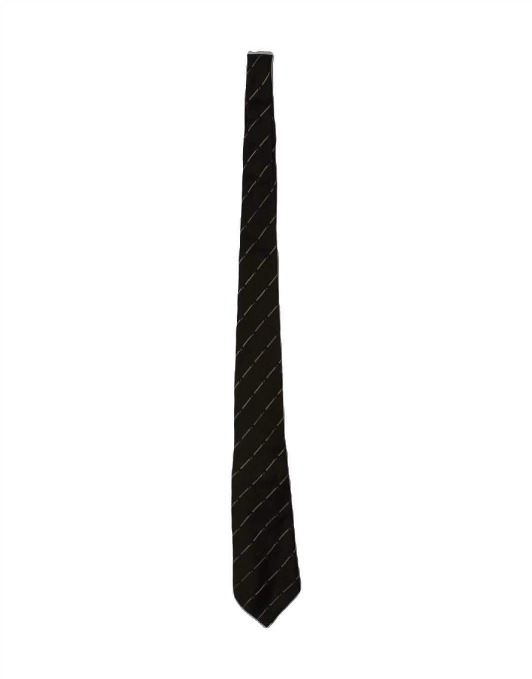 GIORGIO ARMANI Mens Tie One Size Green Striped Silk Designer Vintage Giorgio Armani and Second-Hand Giorgio Armani from Messina Hembry 
