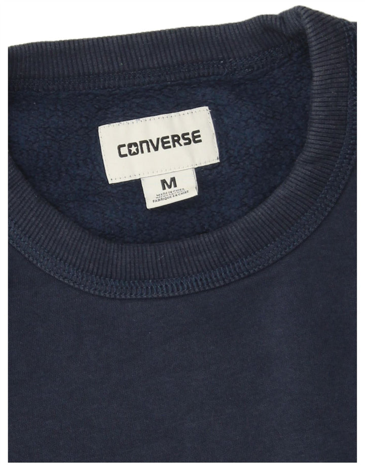 Converse Mens Chuck Taylor Sweatshirt Jumper Medium Navy Blue Cotton