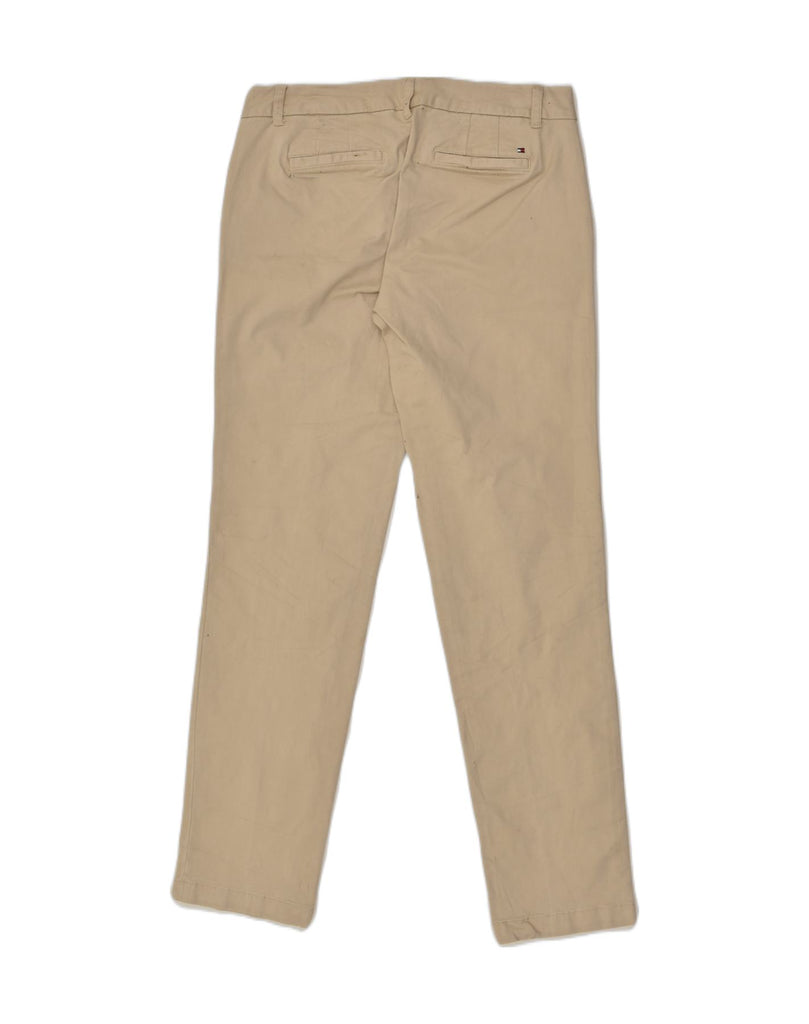 TOMMY HILFIGER Womens Straight Chino Trousers US 4 Small W30 L30  Beige | Vintage Tommy Hilfiger | Thrift | Second-Hand Tommy Hilfiger | Used Clothing | Messina Hembry 