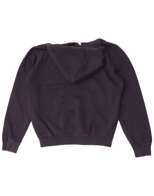 Champion Mens Graphic Hoodie Jumper Small Navy Blue Cotton