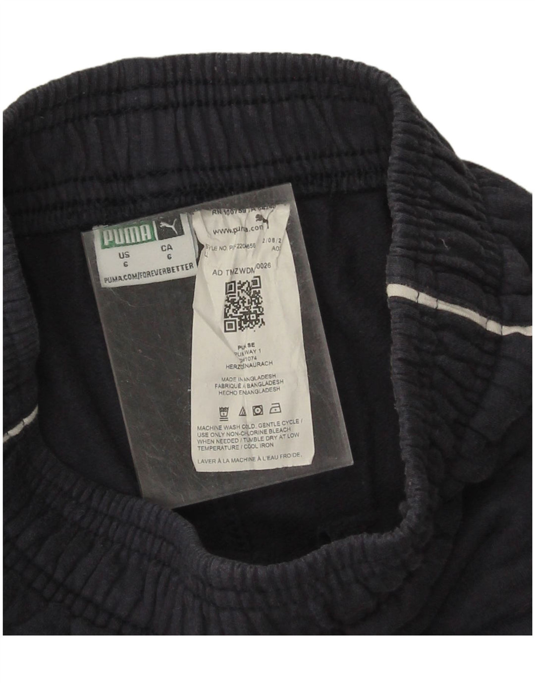 Puma Boys Tracksuit Trousers 5-6 Years  Navy Blue Cotton