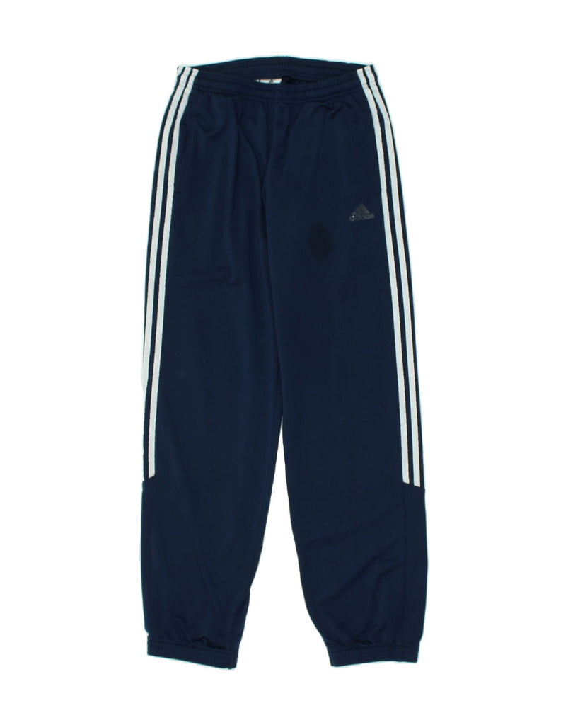 ADIDAS Mens Tracksuit Trousers Joggers UK 36/38 Small Navy Blue Polyester | Vintage Adidas | Thrift | Second-Hand Adidas | Used Clothing | Messina Hembry 