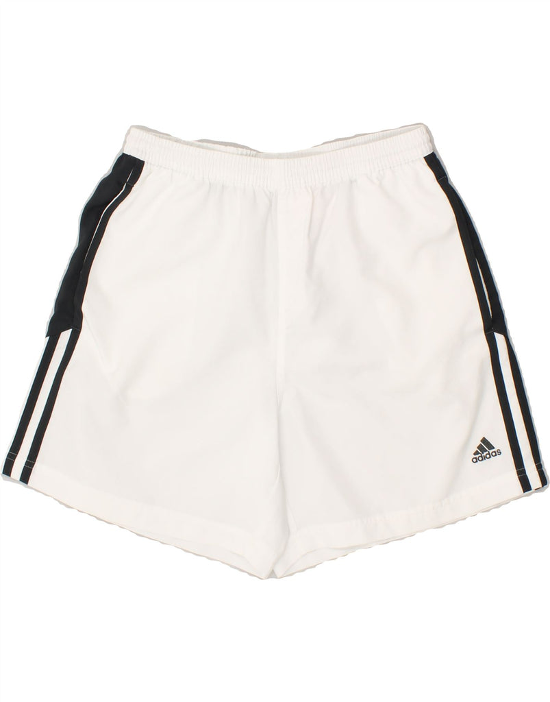 ADIDAS Boys Climacool Sport Shorts 15-16 Years White Polyester | Vintage Adidas | Thrift | Second-Hand Adidas | Used Clothing | Messina Hembry 