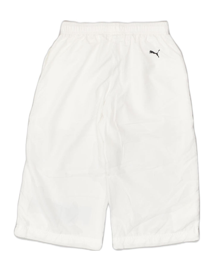 PUMA Boys Sport Shorts 11-12 Years White Polyester | Vintage Puma | Thrift | Second-Hand Puma | Used Clothing | Messina Hembry 