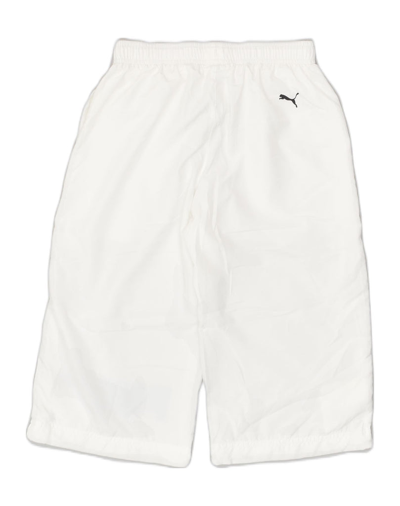 PUMA Boys Sport Shorts 11-12 Years White Polyester | Vintage Puma | Thrift | Second-Hand Puma | Used Clothing | Messina Hembry 