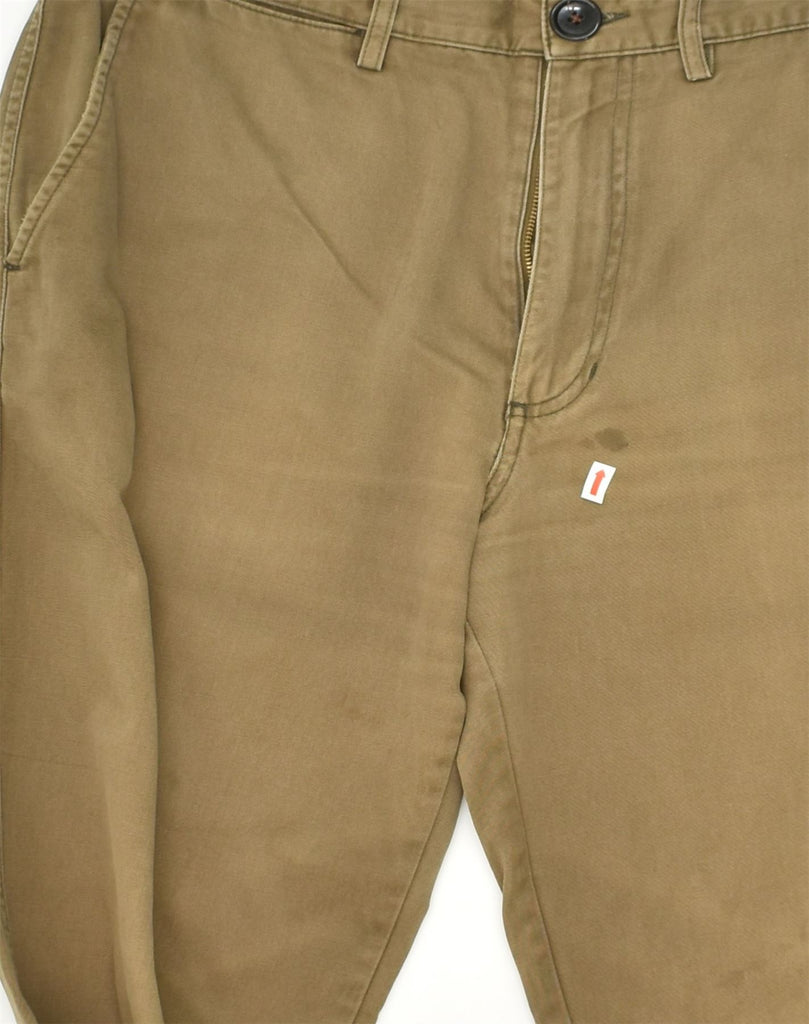 AVIREX Mens Straight Casual Trousers W34 L27 Khaki Cotton | Vintage Avirex | Thrift | Second-Hand Avirex | Used Clothing | Messina Hembry 