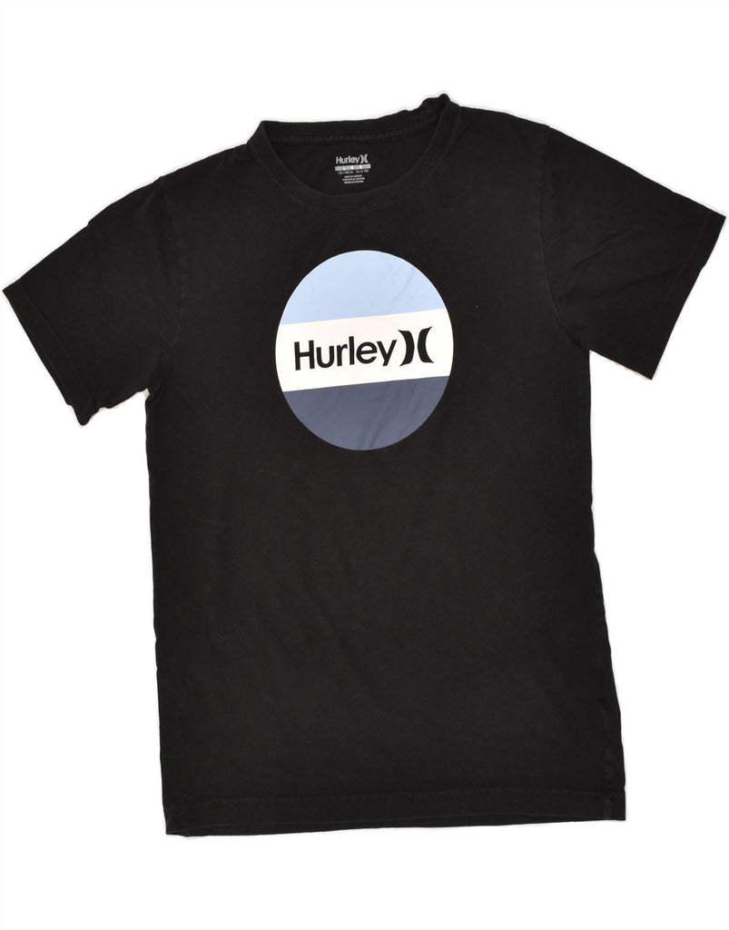 HURLEY Boys Graphic T-Shirt Top 12-13 Years Large  Black Cotton | Vintage Hurley | Thrift | Second-Hand Hurley | Used Clothing | Messina Hembry 