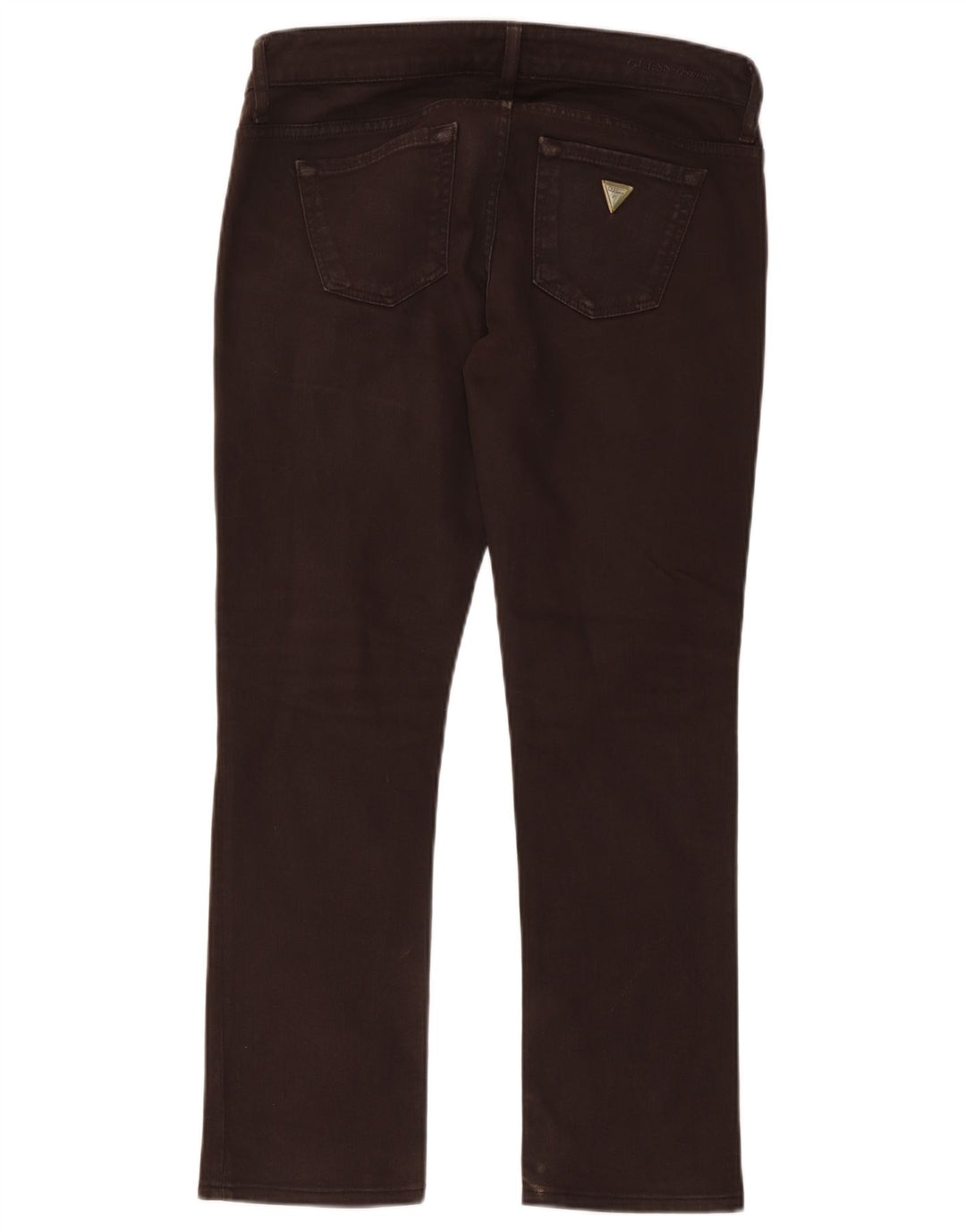 Guess Womens Slim Jeans W29 L27 Brown Cotton