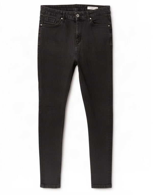 Marks & Spencer Womens Ivy Skinny Jeans UK 14 Large W32 L28 Black Cotton