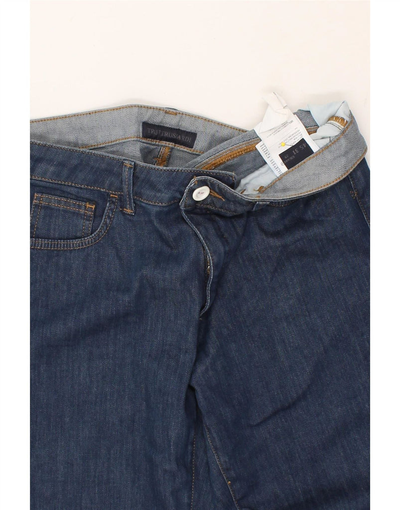 TRUSSARDI Womens Slim Jeans W29 L32 Blue Cotton Vintage Trussardi and Second-Hand Trussardi from Messina Hembry 