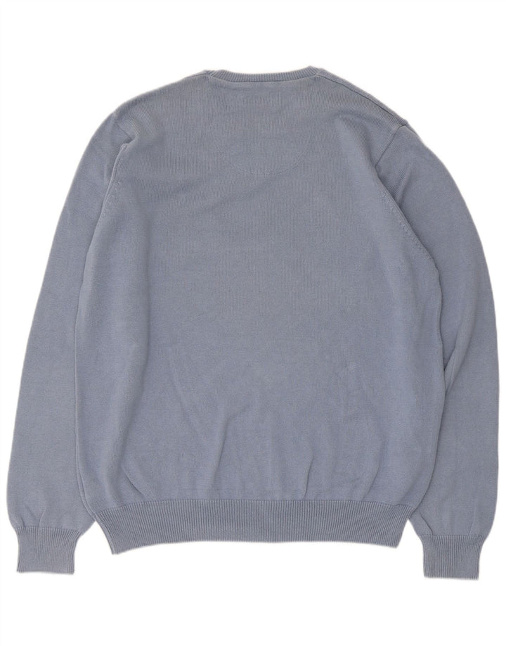 Marks & Spencer Mens Blue Harbour Crew Neck Jumper Sweater Large Cotton