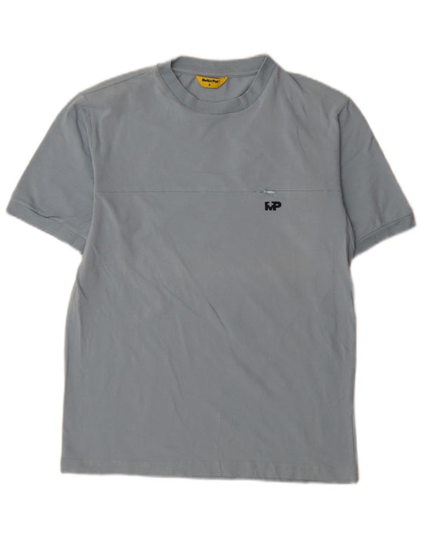 Meltin' Pot Mens Regular T-Shirt Top Small Blue Cotton