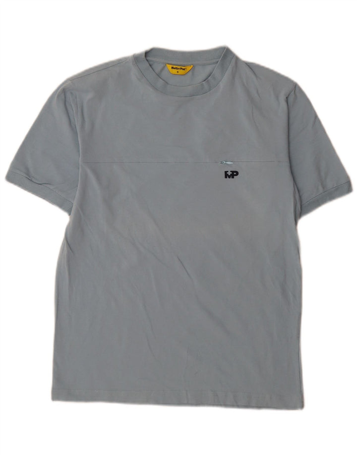 Meltin' Pot Mens Regular T-Shirt Top Small Blue Cotton