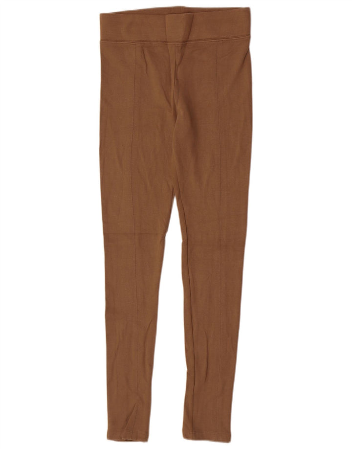 Topshop Womens Leggings UK 12 Medium Brown Viscose