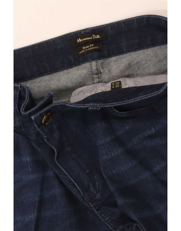 Massimo Dutti Womens Slim Jeans EU 38 Small W28 L32 Navy Blue