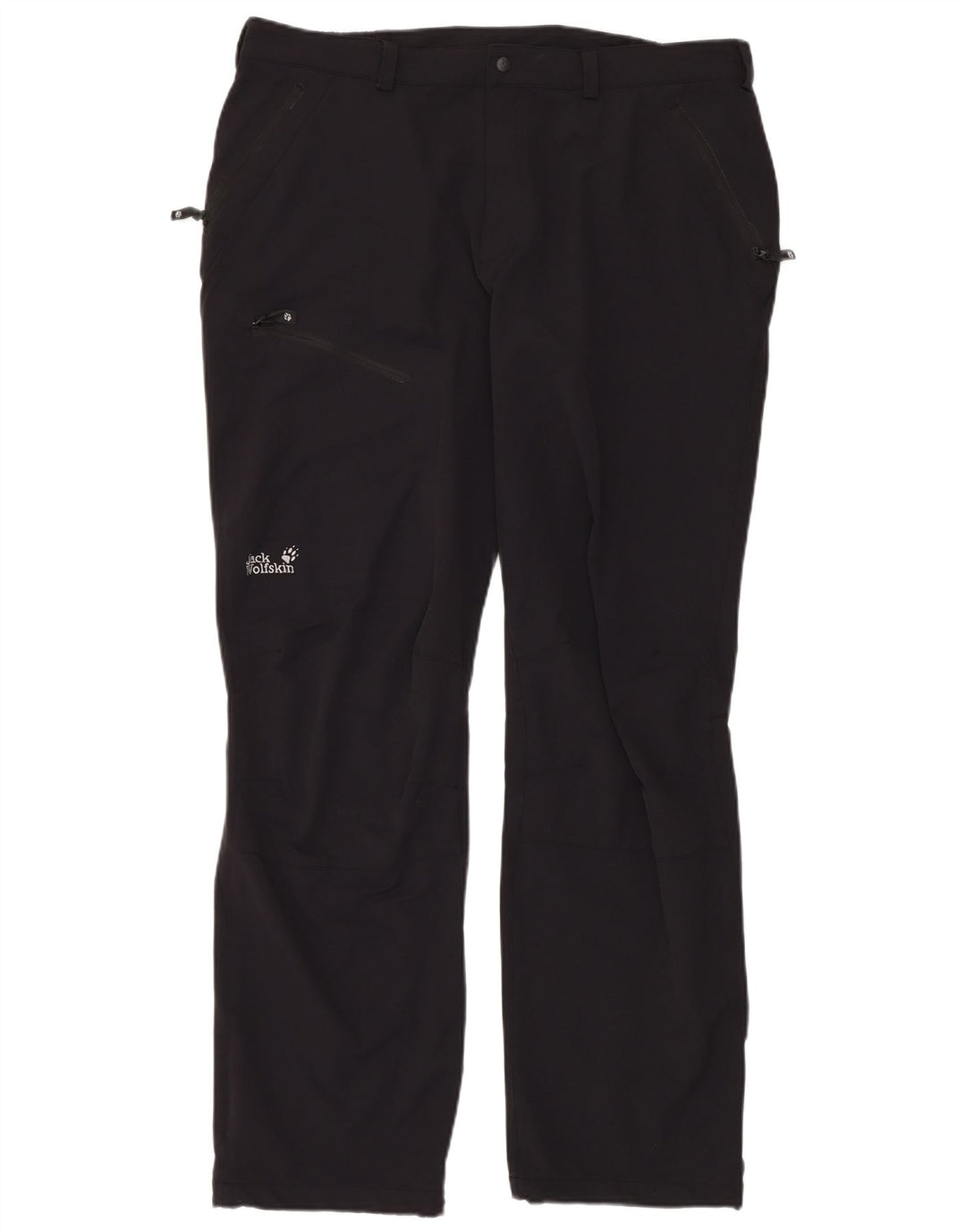 Jack Wolfskin Mens Cargo Trousers UK 48 2XL W40 L34 Black Polyamide