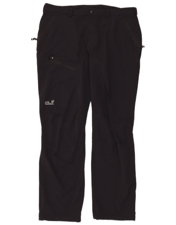 Jack Wolfskin Mens Cargo Trousers UK 48 2XL W40 L34 Black Polyamide