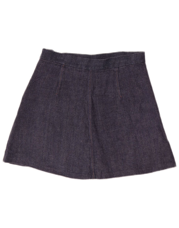 Zara Womens Mini Skirt Medium W28 Blue