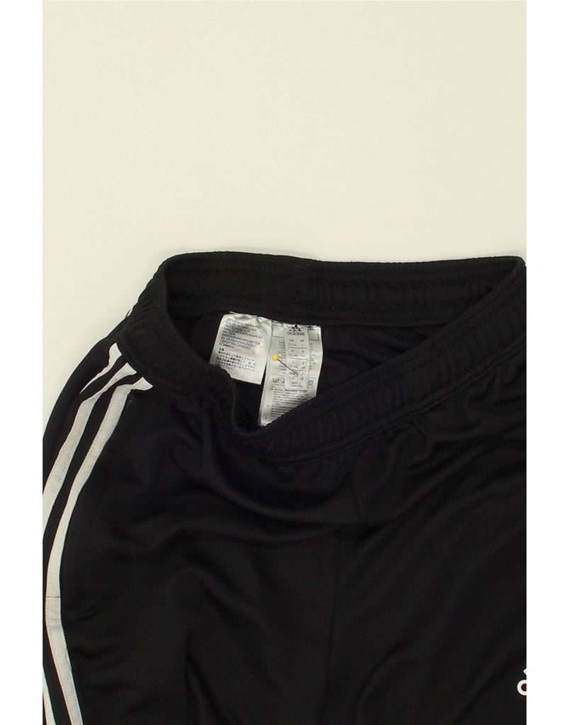 ADIDAS Boys Tracksuit Trousers 13-14 Years Black Polyester | Vintage Adidas | Thrift | Second-Hand Adidas | Used Clothing | Messina Hembry 