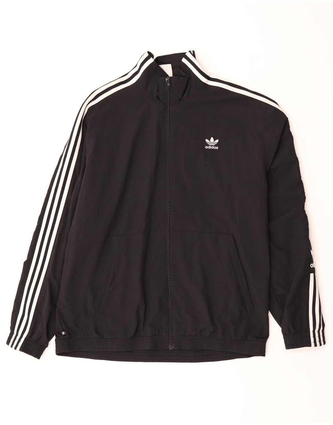 Adidas Mens Tracksuit Top Jacket 3XL Black Polyamide