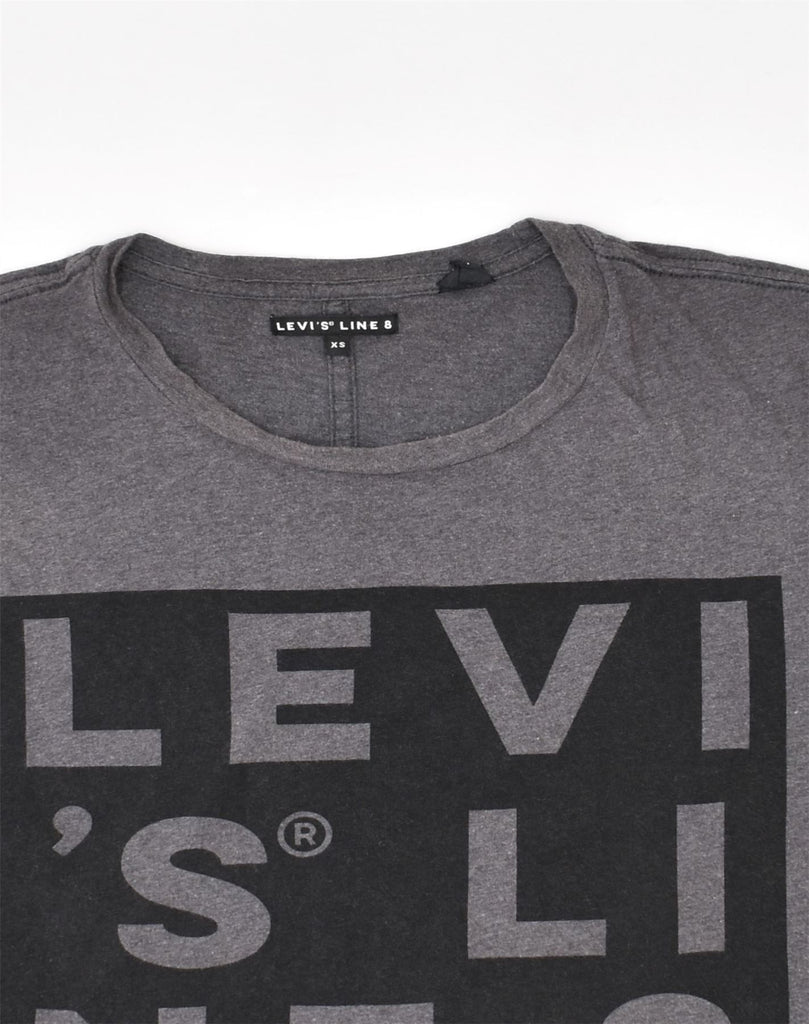 LEVI'S Mens Graphic T-Shirt Top XS Grey Cotton | Vintage Levi's | Thrift | Second-Hand Levi's | Used Clothing | Messina Hembry 