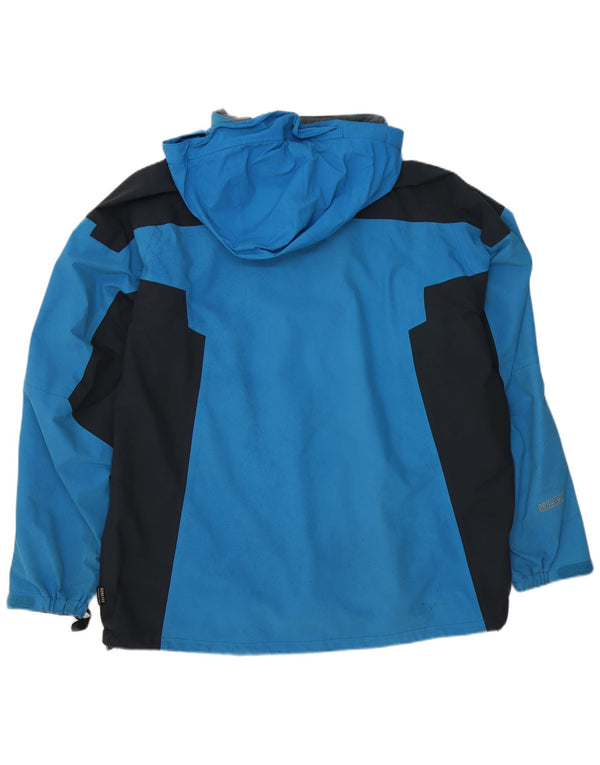 Sprayway Mens Hooded Rain Jacket UK 44 2XL Blue Colourblock Polyamide