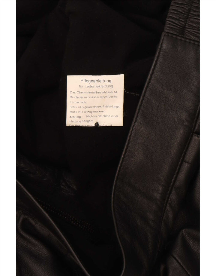 Stadler Mens Leather Jacket UK 44 2XL Black