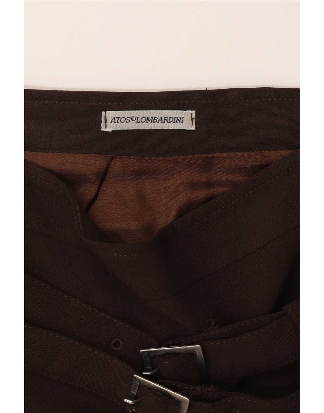 Atos Lombardini Womens A-Line Skirt W30 Medium Brown