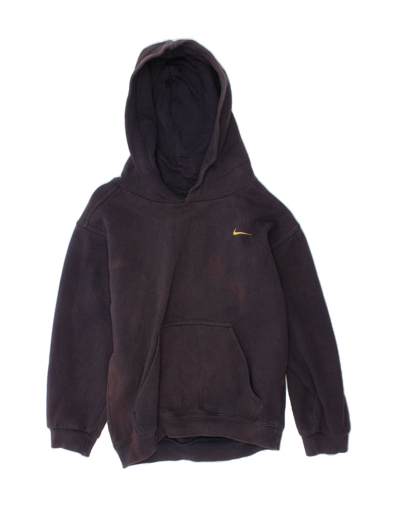NIKE Boys Hoodie Jumper 12-13 Years Large Navy Blue Cotton Vintage Nike and Second-Hand Nike from Messina Hembry 