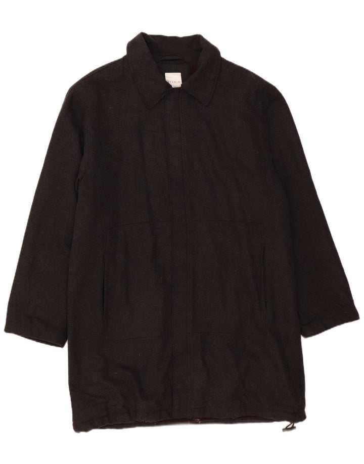 Conbipel Mens Studio Overcoat UK 40 Large Grey Wool