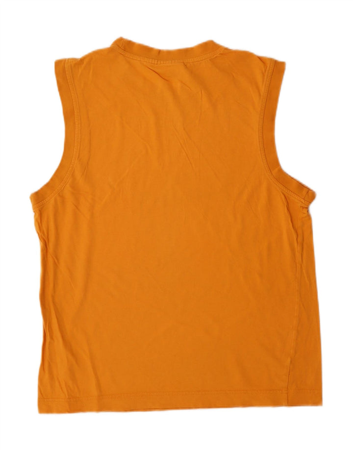 PUMA Womens Graphic Vest Top UK 16 Large Yellow Cotton Vintage Puma and Second-Hand Puma from Messina Hembry 