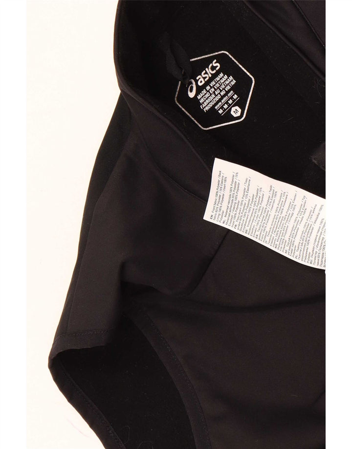 Asics Mens Sleeveless Tracksuit Top Jacket Medium Black Polyester