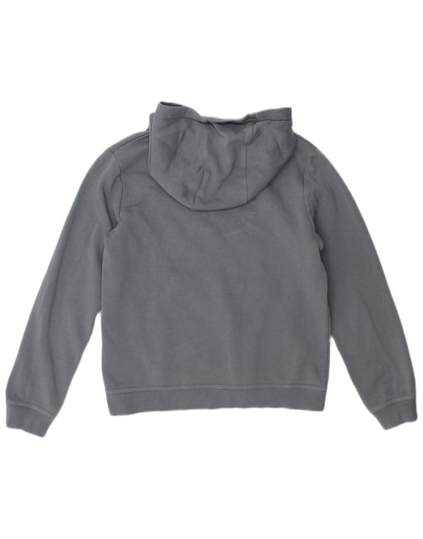 Nike Boys Graphic Hoodie Jumper 12-13 Years Large Grey Cotton