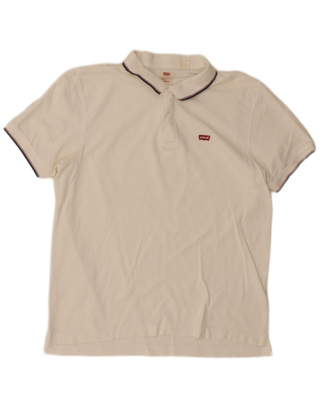 Levi's Mens Standard Polo Shirt Large White