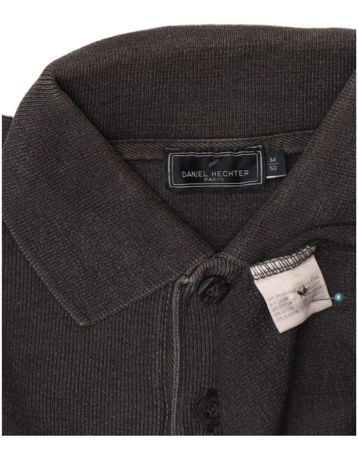 Daniel Hechter Mens Polo Neck Jumper Sweater IT 50 Medium Grey Cotton