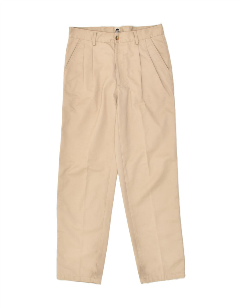 VAGABOND Mens Pegged Chino Trousers IT 48 Medium W32 L32 Beige Polyester | Vintage Vagabond | Thrift | Second-Hand Vagabond | Used Clothing | Messina Hembry 