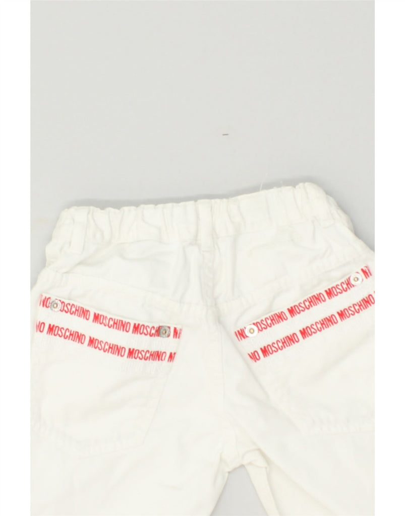 MOSCHINO Boys Casual Shorts 3-4 Years W20 White Cotton | Vintage Moschino | Thrift | Second-Hand Moschino | Used Clothing | Messina Hembry 