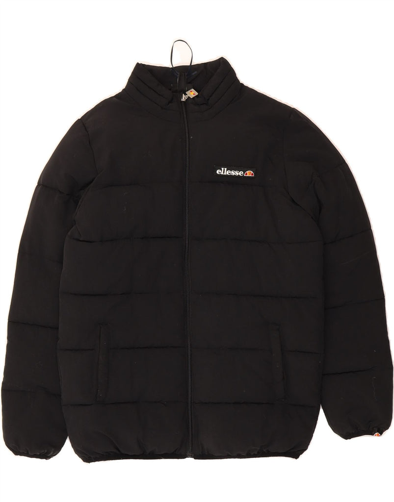 ELLESSE Boys Padded Jacket 12-13 Years Black Polyamide Vintage Ellesse and Second-Hand Ellesse from Messina Hembry 
