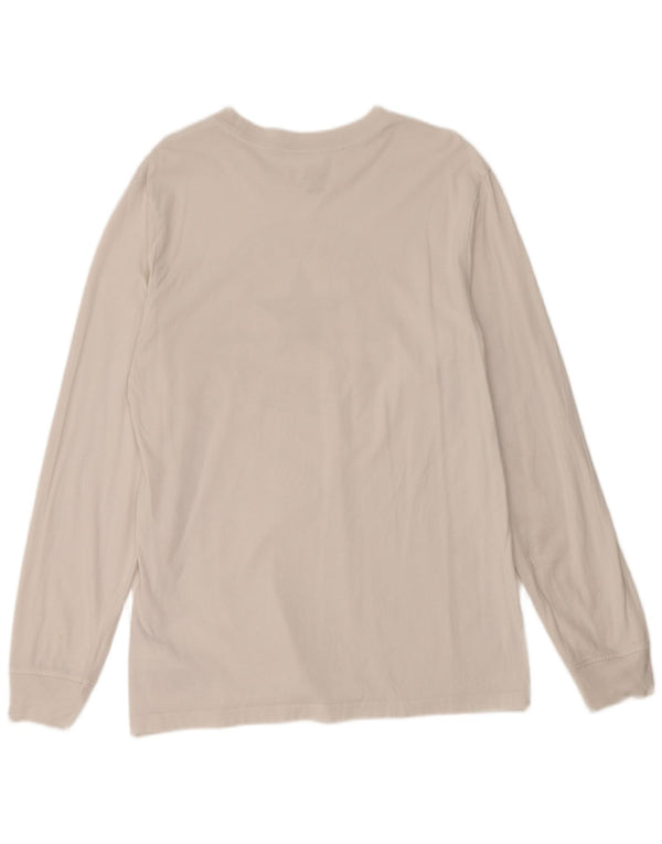 Converse Mens Graphic Top Long Sleeve Medium White Cotton