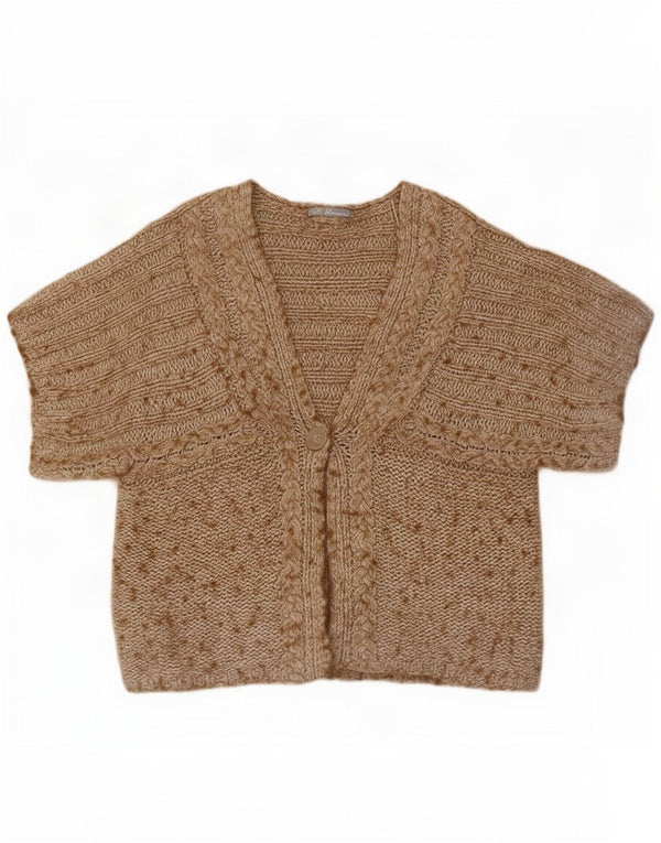Marks & Spencer Womens Cardigan Sweater UK 20 2XL Brown Flecked
