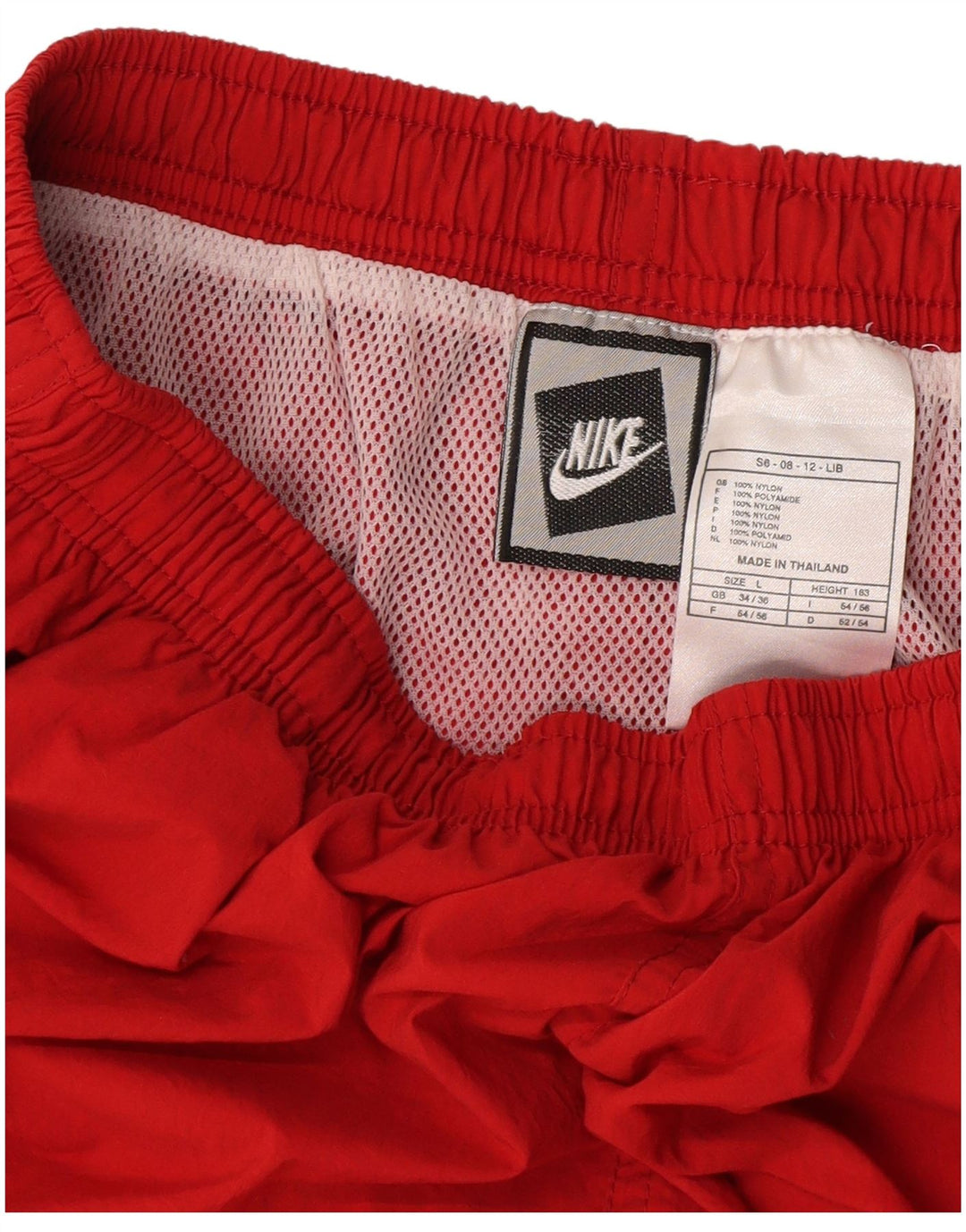 Nike Mens Sport Shorts UK 34/36 Large  Red Nylon