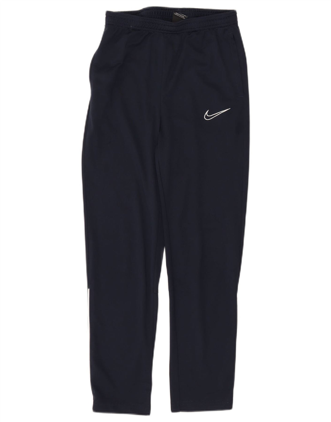 NIKE Boys Dri Fit Tracksuit Trousers 13-14 Years XL Navy Blue Polyester