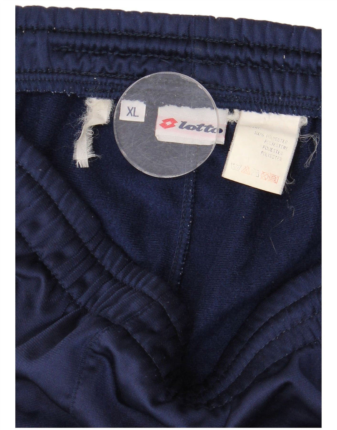 Lotto Mens Graphic Tracksuit Trousers XL  Navy Blue Colourblock Polyester
