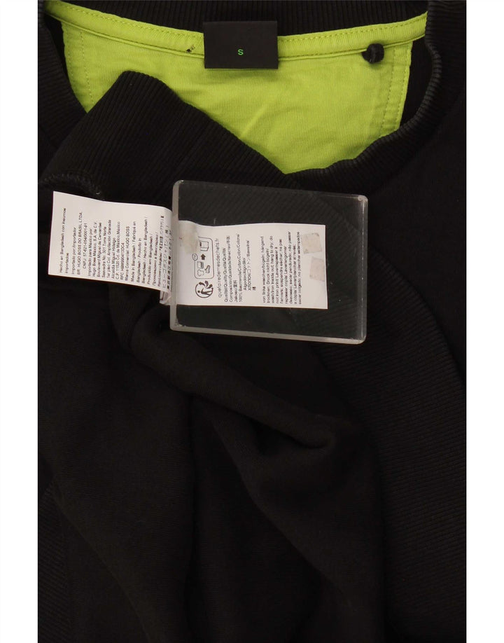 Hugo Boss Mens Sweatshirt Jumper Small Black Cotton